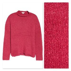 BP. Funnel Neck Bouclé Sweater